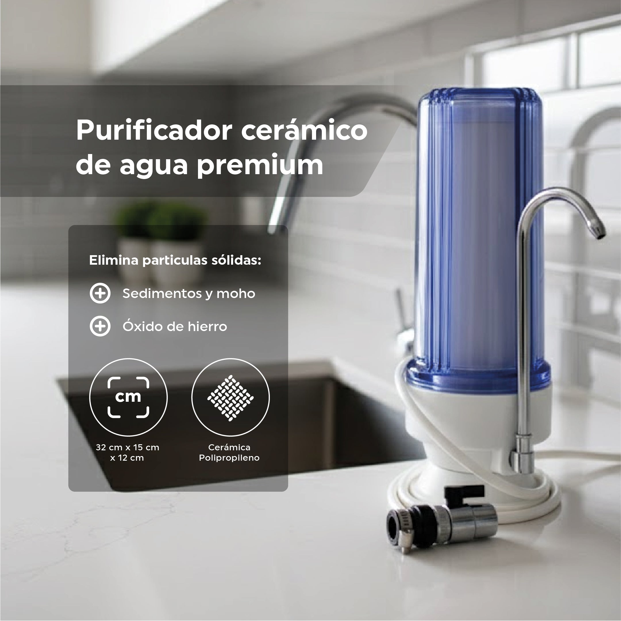 Purificador de Agua para encimera de cocina