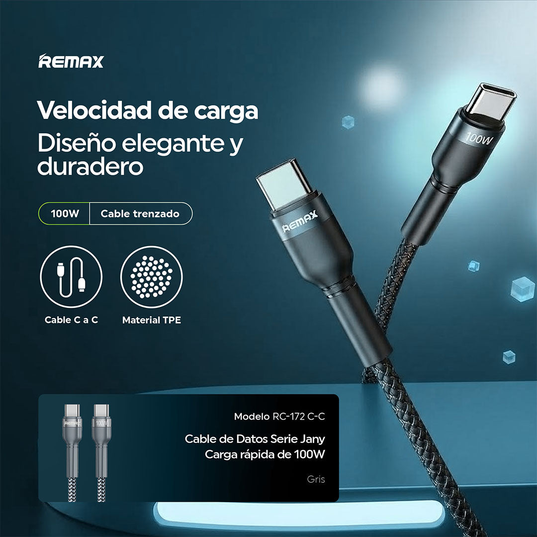 Cable PD C-C 100W 1m Trenzado