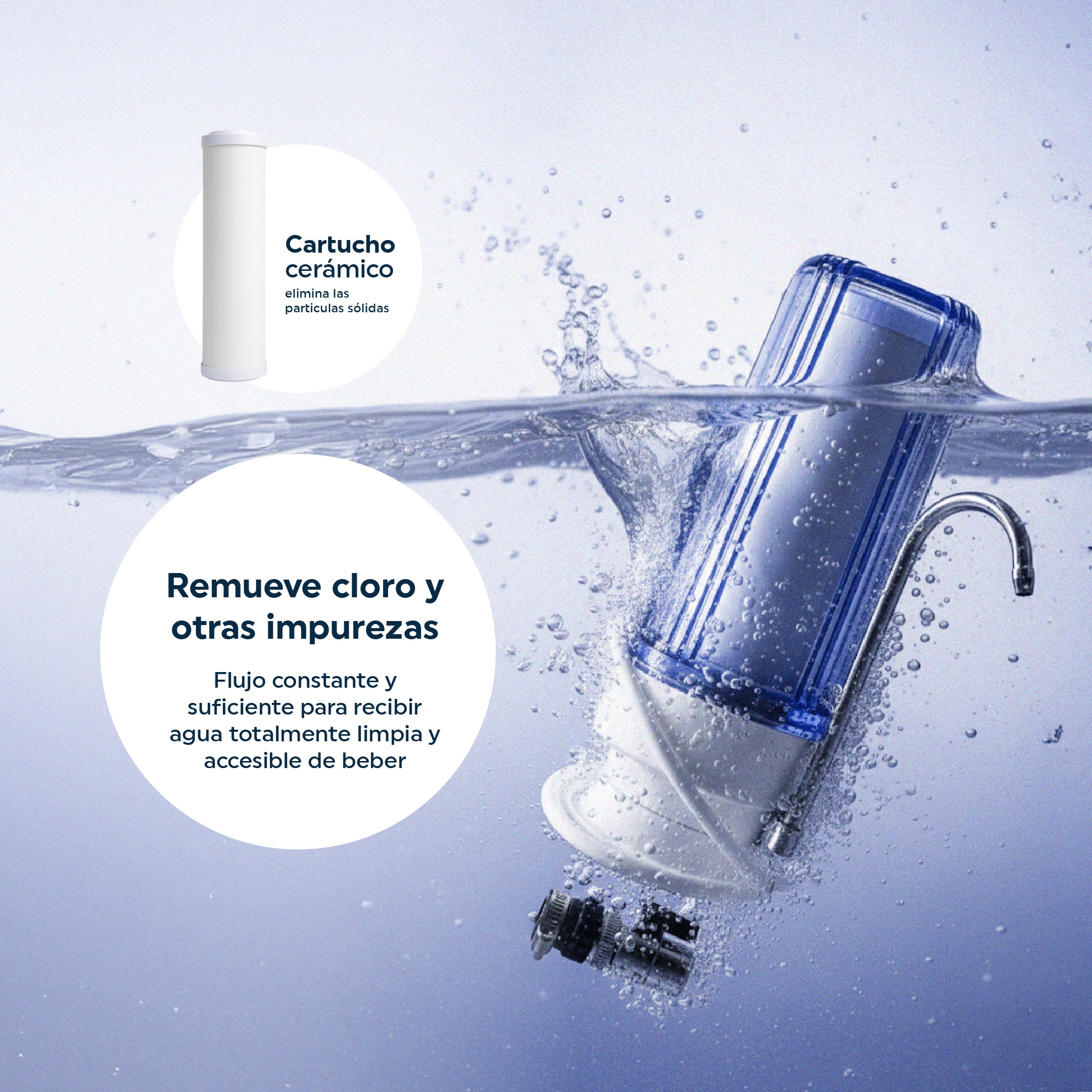 Purificador de Agua para encimera de cocina