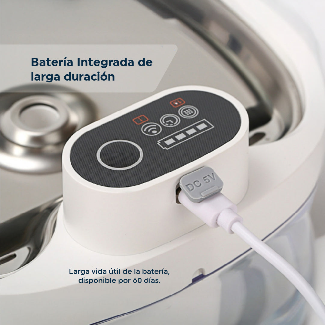 Bebedero Inálambrico Premium para Mascotas 2.5L