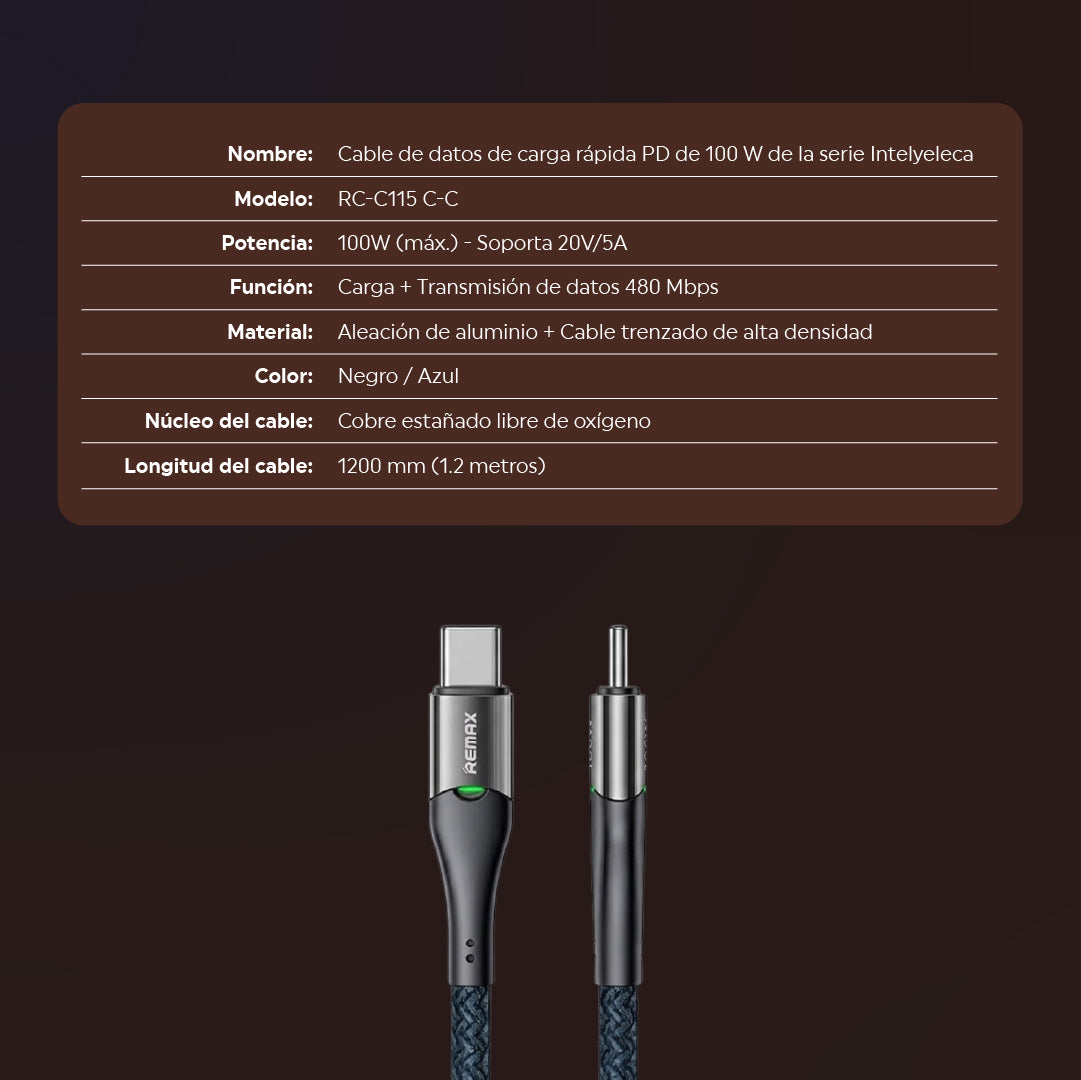 Cable Inteligente C-C 100W c/Corte Auto