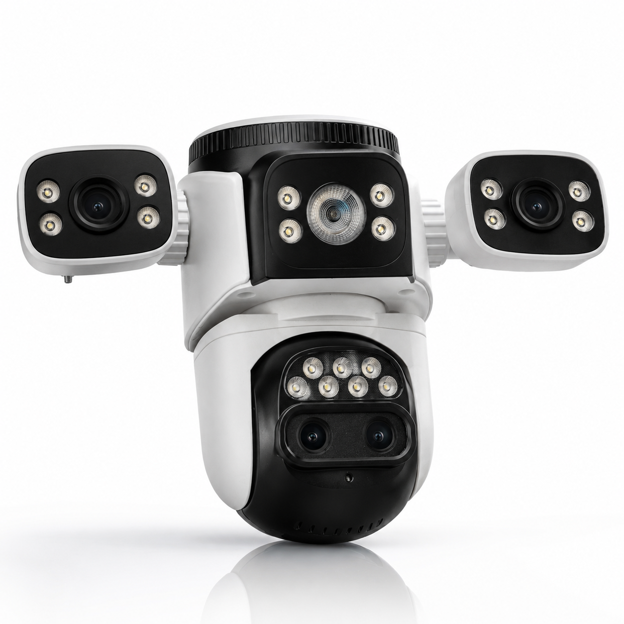 Cámara de Seguridad 3 Lentes Zoom Optico 4K Visión Nocturna Graba Placas