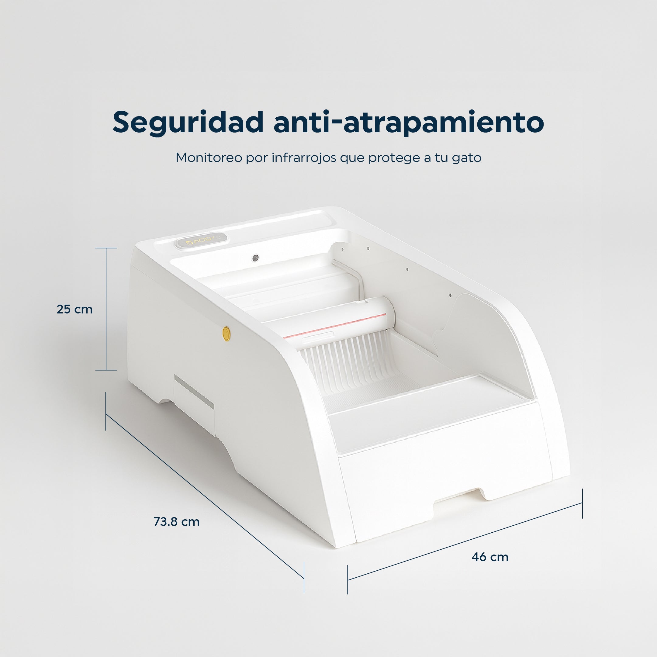 Arenero Inteligente Plano Automático para Gatos