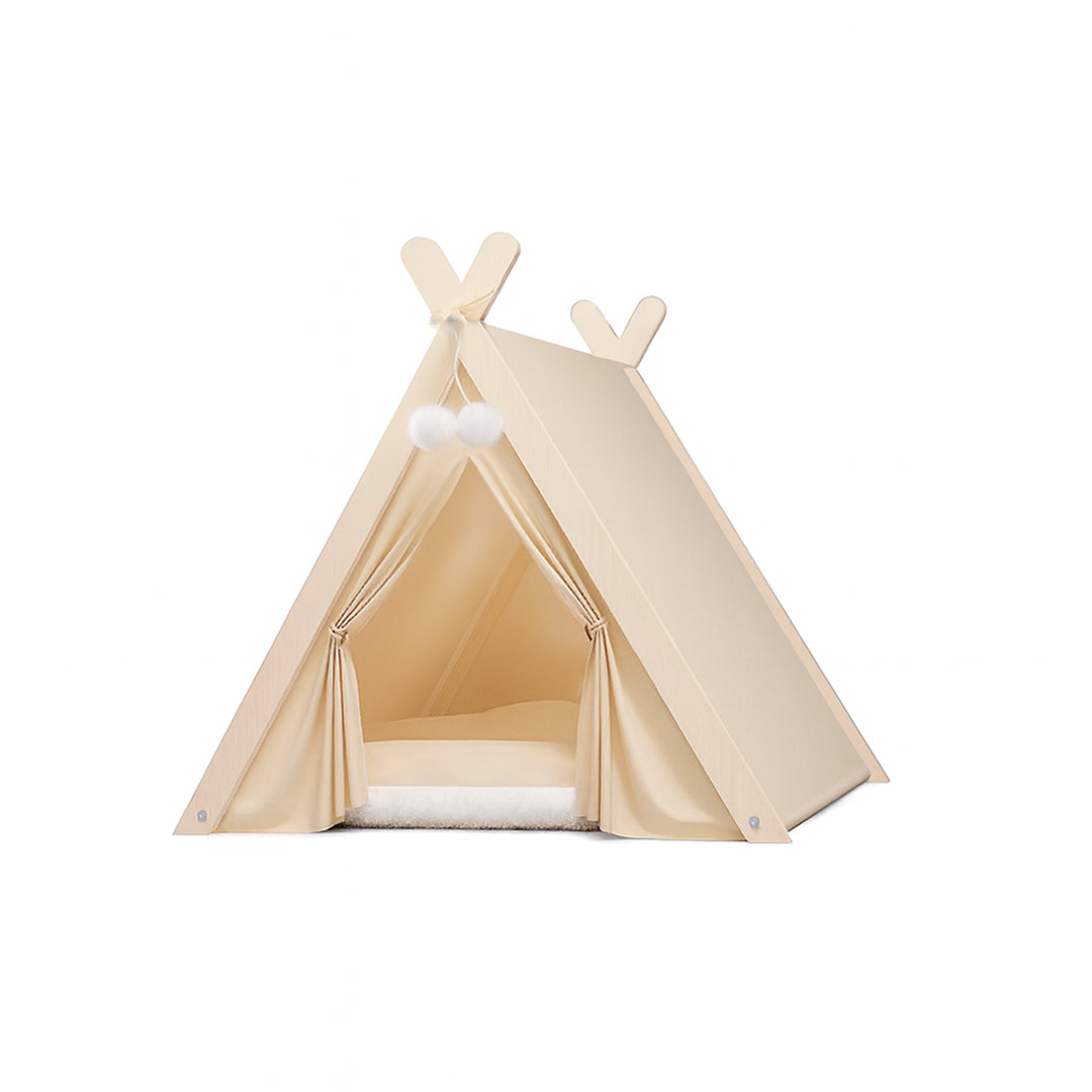 Cama tipo Tipi para Mascotas de Tela Lavable