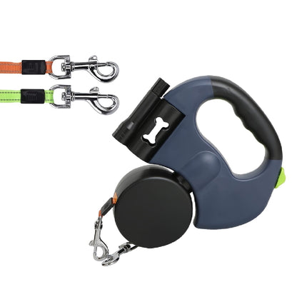 Correa Doble Retráctil para Mascotas