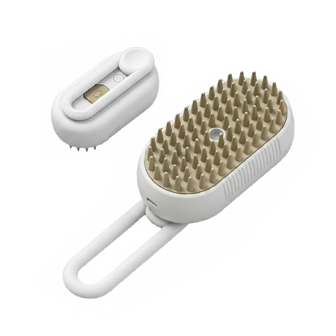 Cepillo 3 en 1 para Mascotas Vapor, Masaje y más