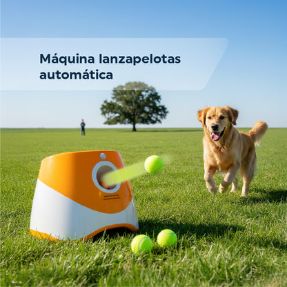 Lanzador Automático de Pelotas para Perros con 3 Distancias