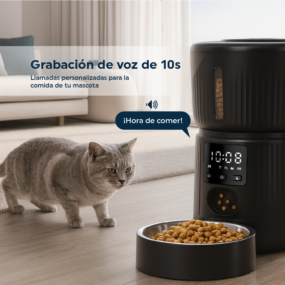Alimentador Automático Pet Feeder con App 3L