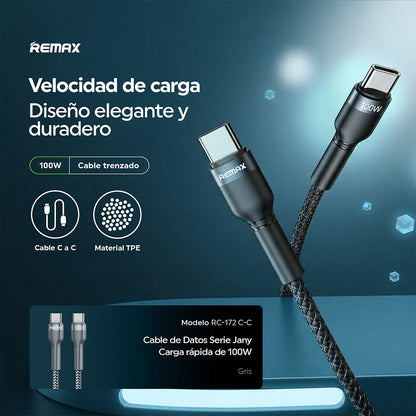 Cable PD C-C 100W 1m Trenzado