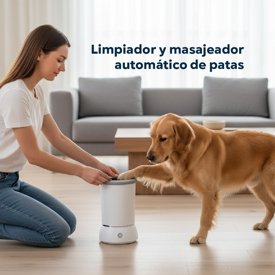 Limpiador Automático de Patas con Masaje y Portátil