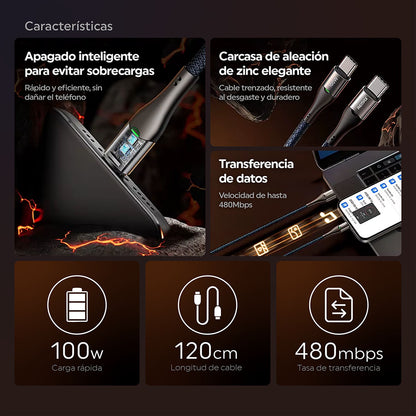 Cable Inteligente C-C 100W c/Corte Auto
