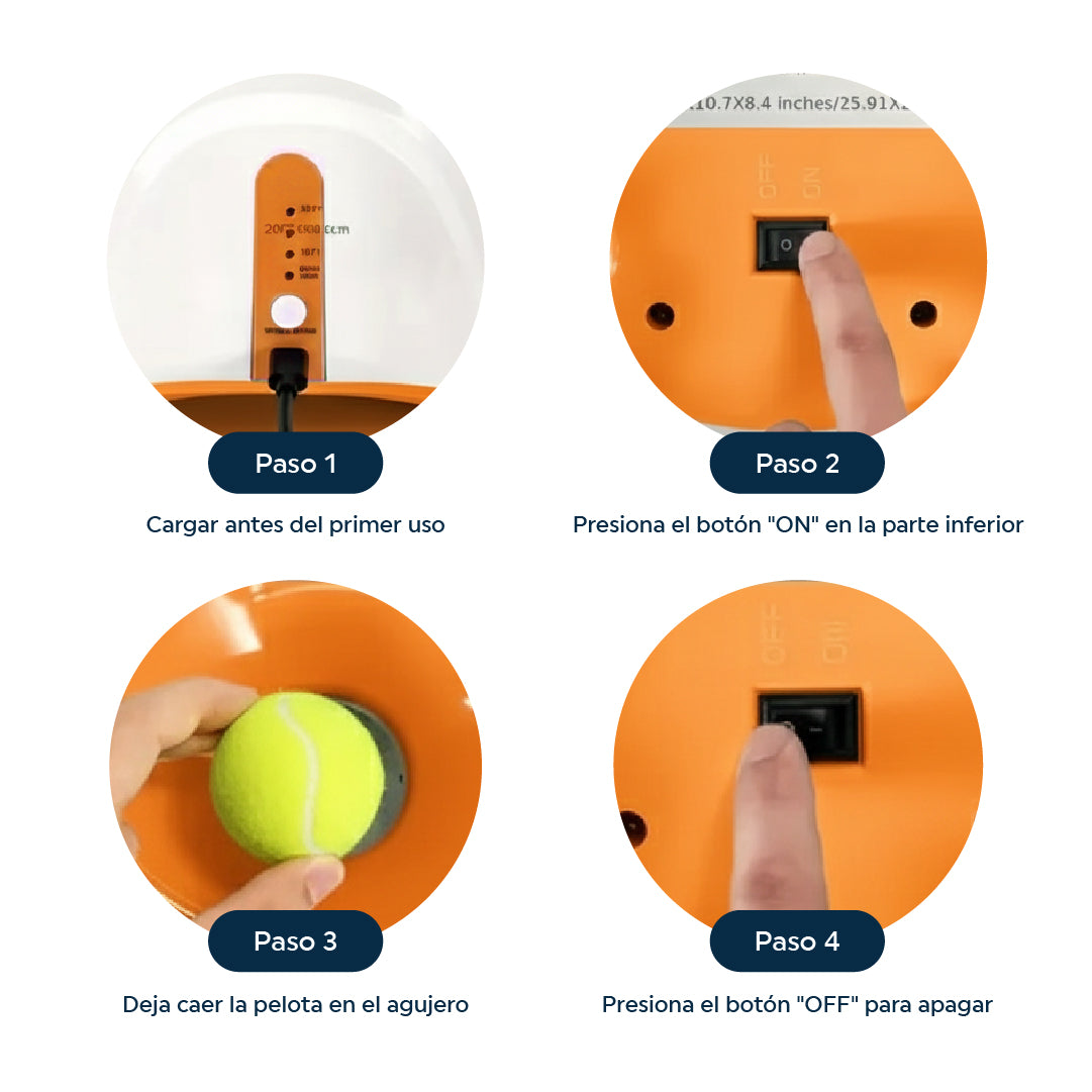 Lanzador Automático de Pelotas para Perros con 3 Distancias