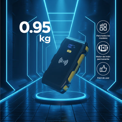Arrancador de Autos y Motos 39800mAh – Power Bank con Carga Inalámbrica y Protección Avanzada