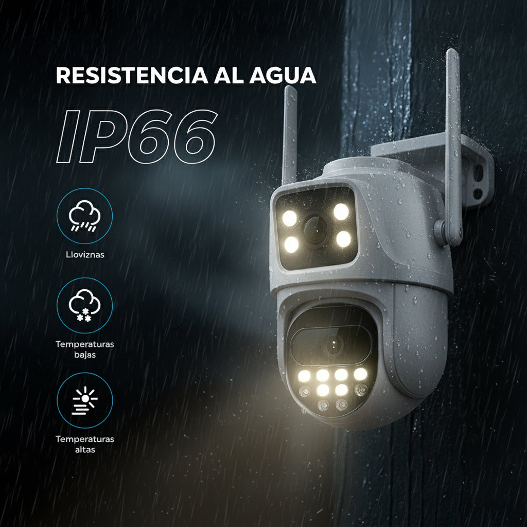 Cámara de Seguridad 6MP Doble Lente con WiFi