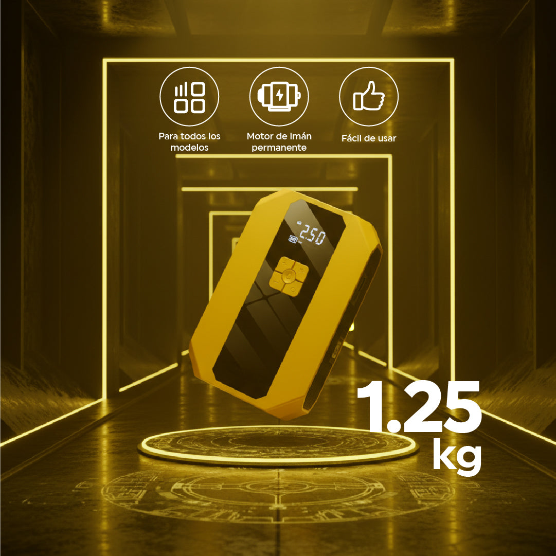 Arrancador de Autos/Motos 26800mAh Compresor de Aire y más