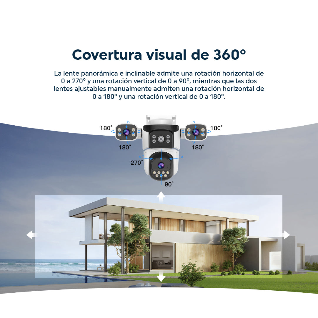 Cámara de Seguridad 3 FHD Visión Nocturna Wi-Fi