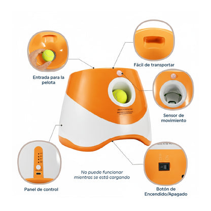 Lanzador Automático de Pelotas para Perros con 3 Distancias