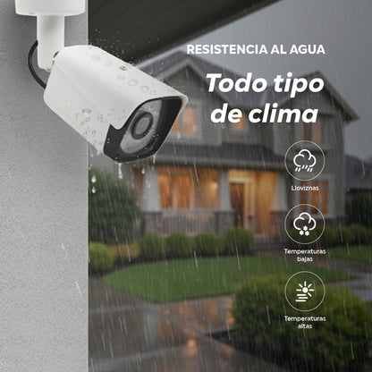 Kit de Cámaras de Seguridad POE 5MP NVR Vision Nocturna y Audio Bidireccional