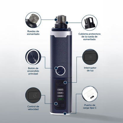 Amoladora para Uñas de Mascotas 3 Velocidades Recargable