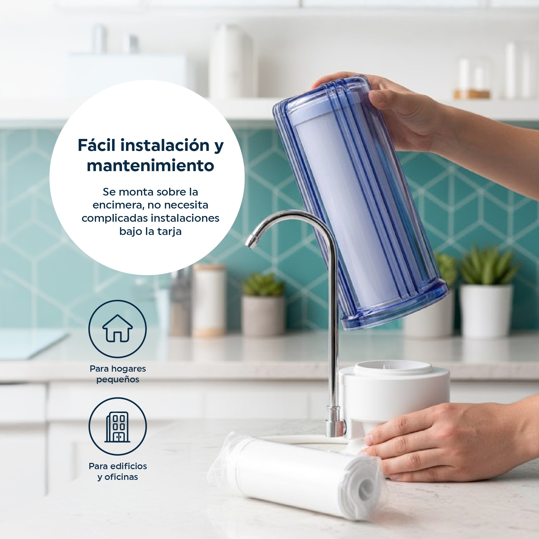 Purificador de Agua para encimera de cocina
