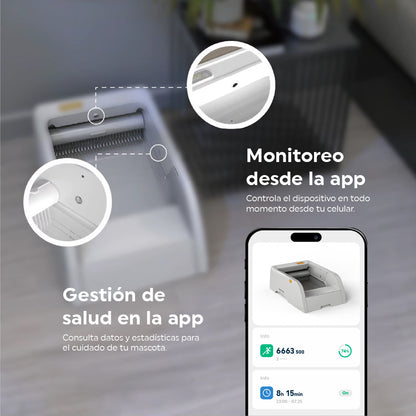 Arenero Inteligente Plano Automático para Gatos