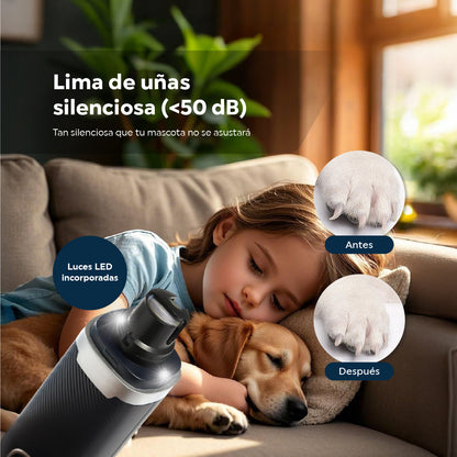 Amoladora para Uñas de Mascotas 3 Velocidades Recargable