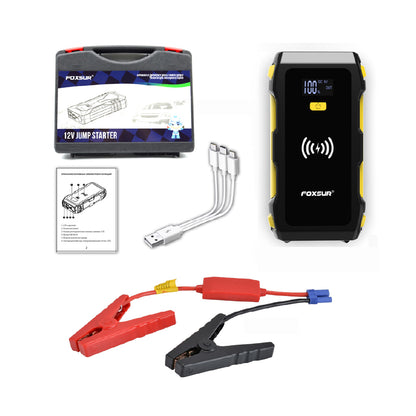 Arrancador de Autos y Motos 39800mAh – Power Bank con Carga Inalámbrica y Protección Avanzada