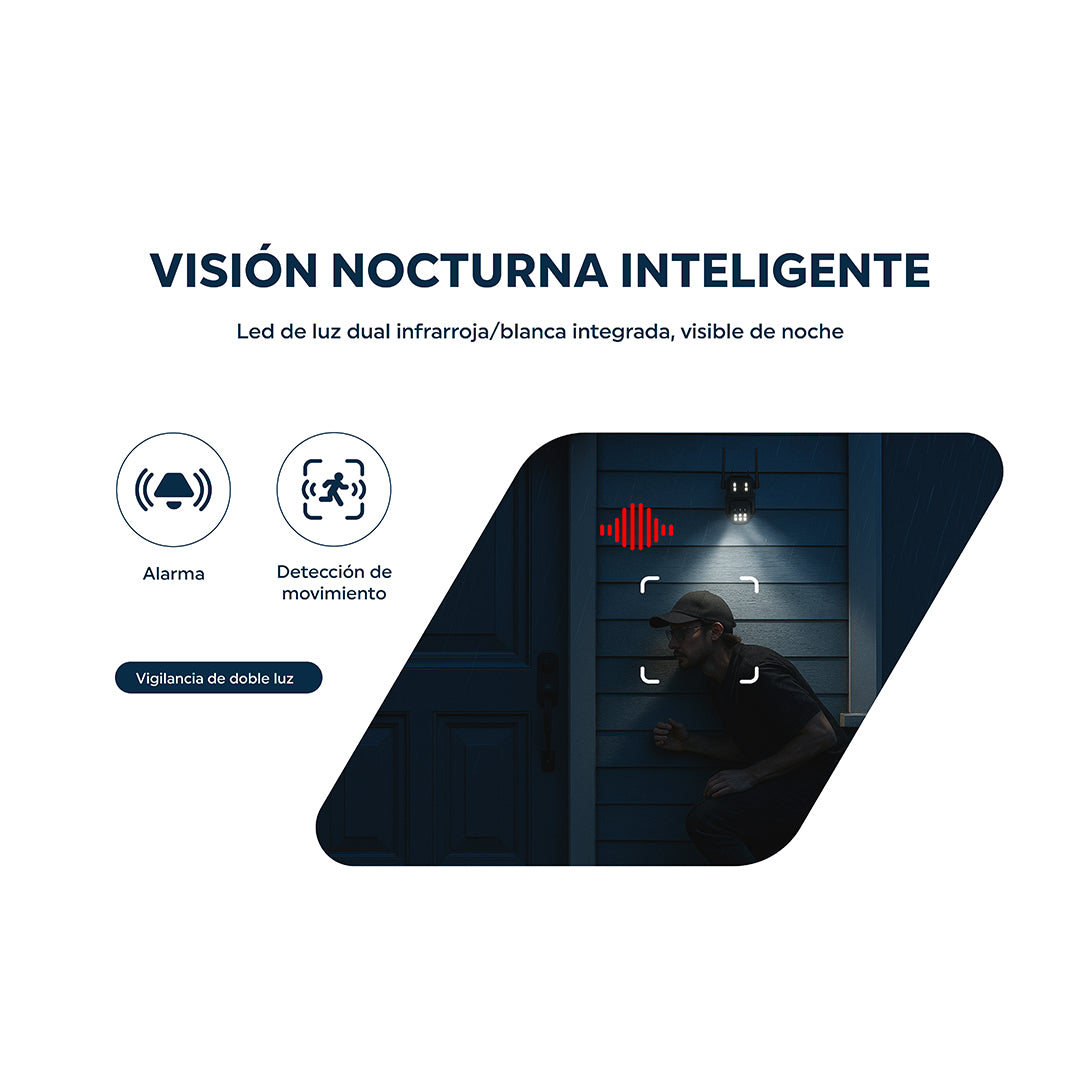 Cámara de Seguridad 6MP Doble Lente con WiFi