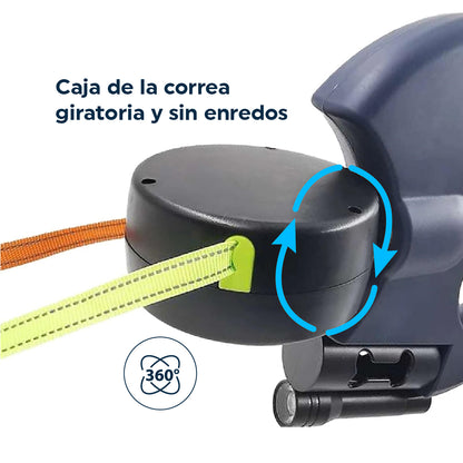 Correa Doble Retráctil para Mascotas