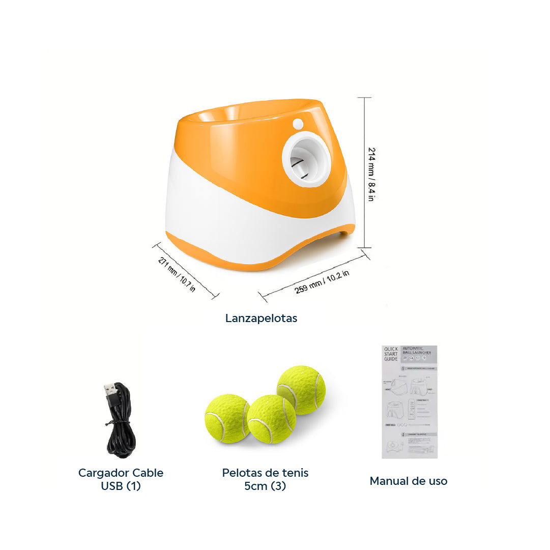 Lanzador Automático de Pelotas para Perros con 3 Distancias