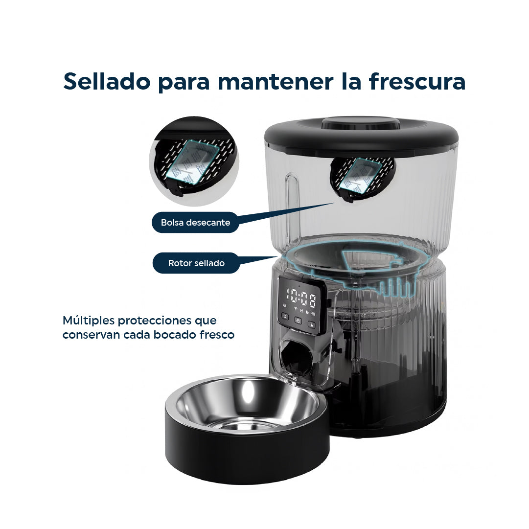 Alimentador Automático Pet Feeder con App 3L