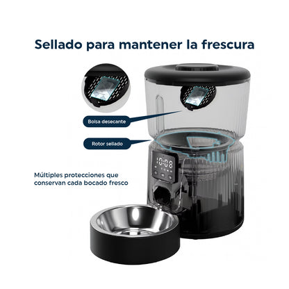 Alimentador Automático Pet Feeder con App 3L