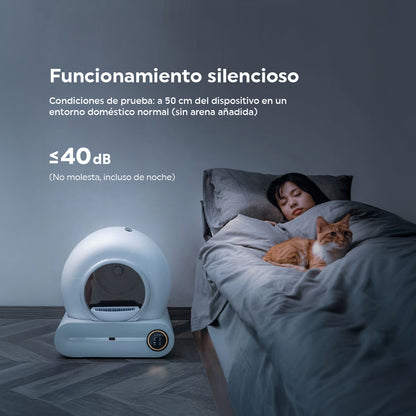 Arenero Inteligente Circular Automático para Gatos