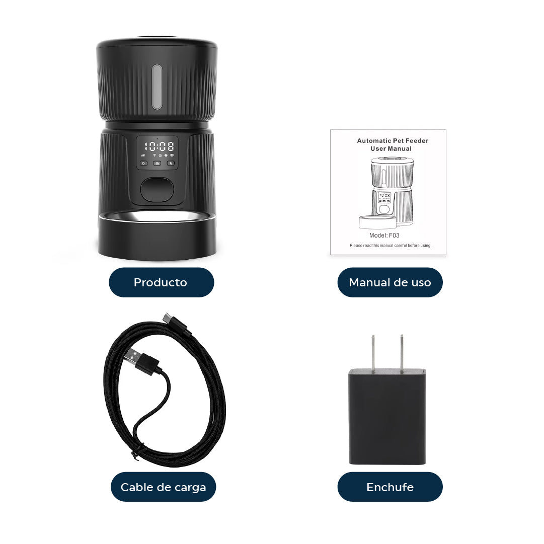 Alimentador Automático Pet Feeder con App 3L