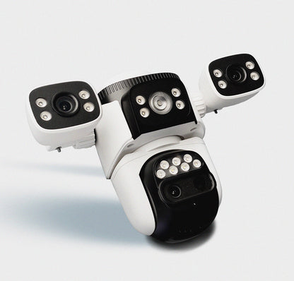 Cámara de Seguridad 3 Lentes Zoom Optico 4K Visión Nocturna Graba Placas