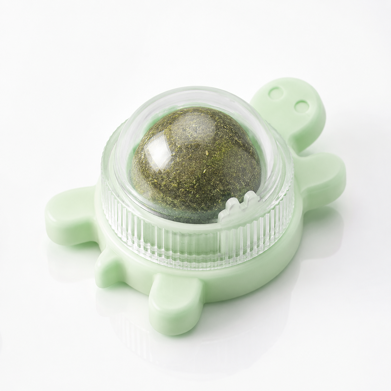 Juguete para Gatos Bola de Catnip en Forma de Tortuga verde