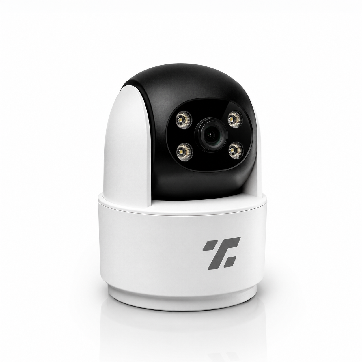 Cámara de seguridad con un lente WiFi 360° Full HD para interiores visión nocturna