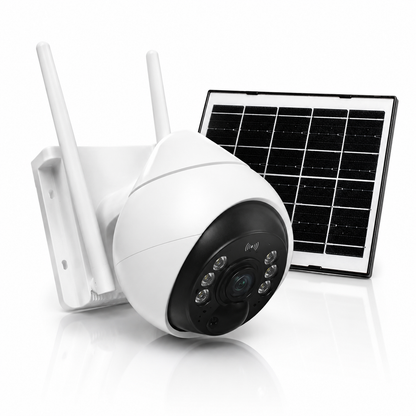 Cámara de seguridad un lente Exterior Panel Solar con Chip SIM 4G FHD Alarma