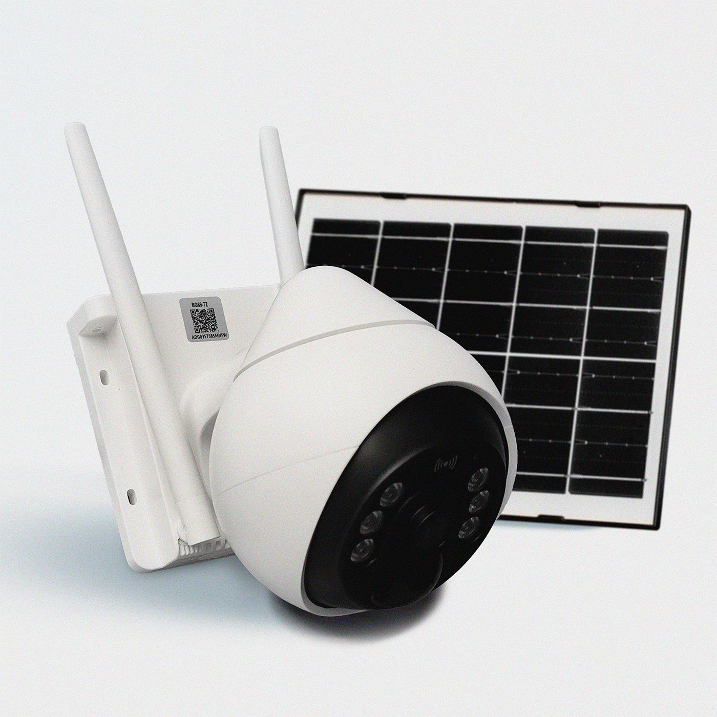 Cámara de seguridad un lente Exterior Panel Solar con Chip SIM 4G FHD Alarma